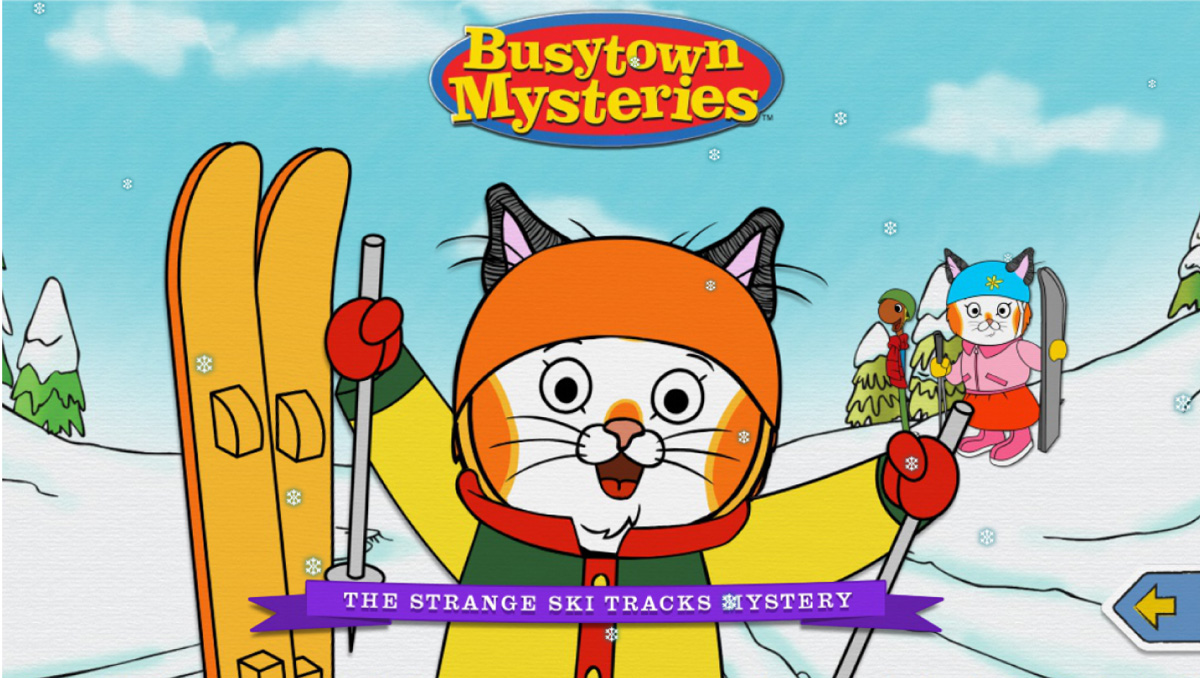 The Strange Ski Tracks Mystery Title Screen